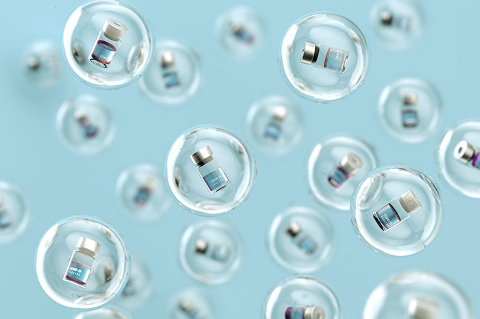 Covid Vaccine in Bubbles