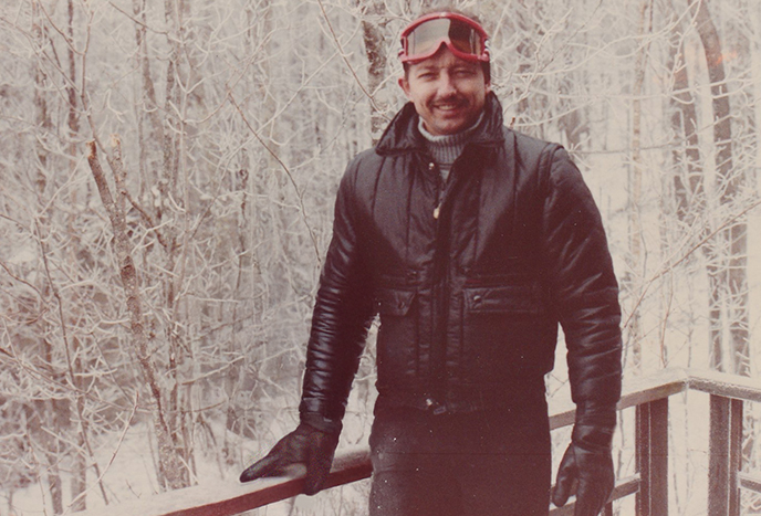 John on ski trip