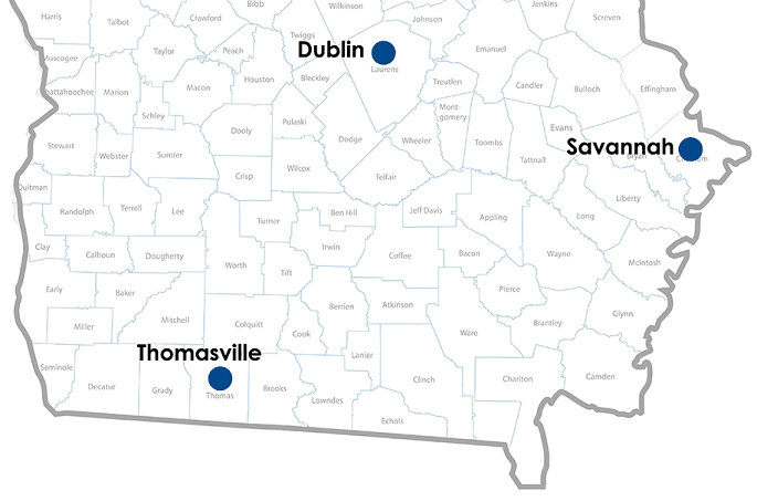 map of emory transplant locations in southern georgia