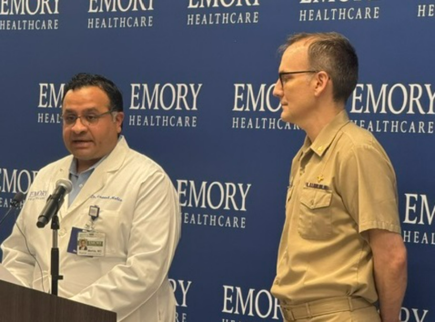 emory healthcare's dr aneesh mehta at hantavirus news conference